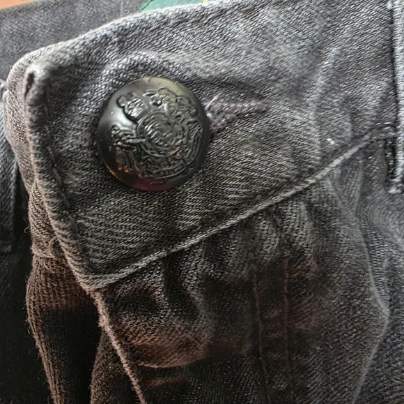 RALPH LAUREN ♥️ Black Denim Skirt SIZE 12 - Picture 11 of 16